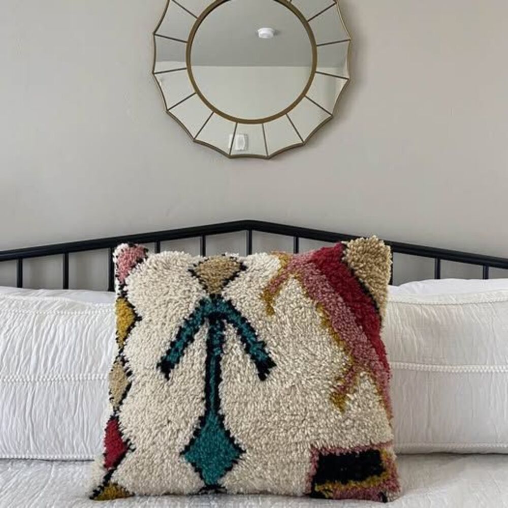 World Market 20x24 Tufted Wool Throw Pillow